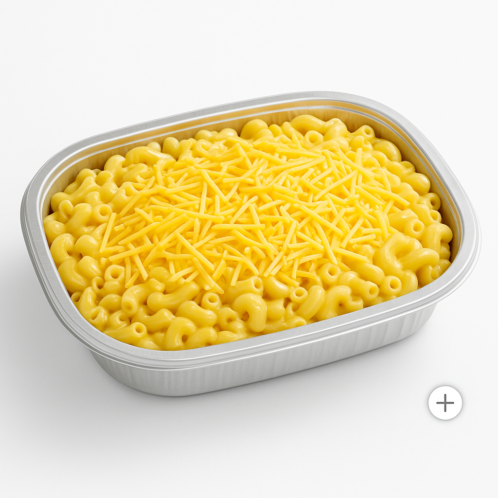 Caribbean Mac & Cheese (Heat & Serve)  - vegetarian, vegan, vegan GF