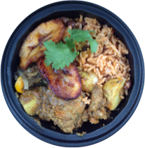 4-pack Jerk/BBQ/Curry Chicken Meals (cold/frozen)