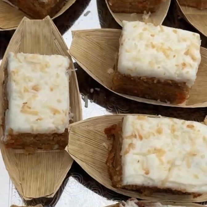 Pineapple Coconut Carrot Cake (Small Squares) - Vegan