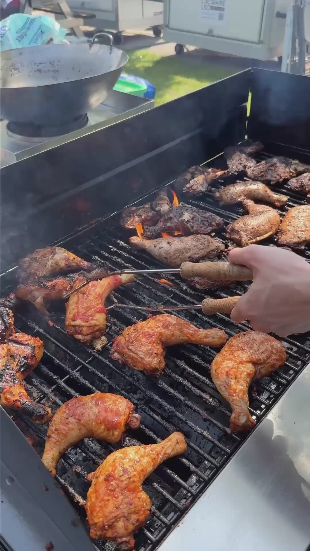 DIY Summer Grill Special - Jerk/BBQ chicken  - Grill-ready frozen 1/4 chickens (4)