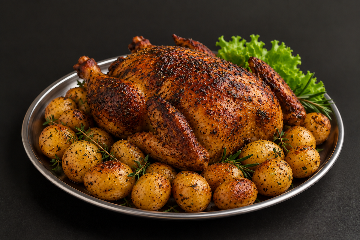 Roasted Jerk Spice Turkey Dinner (4-6 servings)