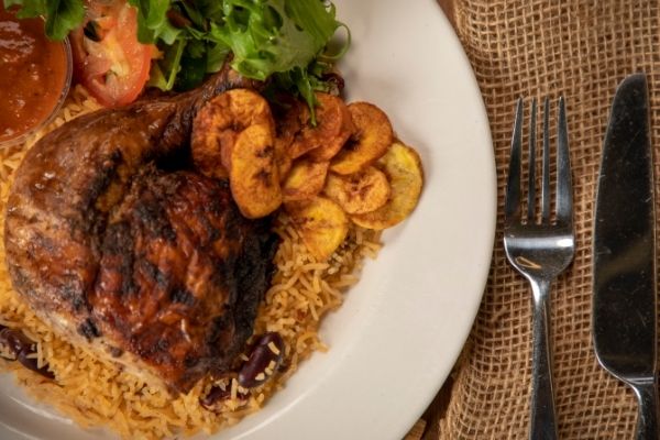 Hot Jerk Chicken Combo Meal (FF)