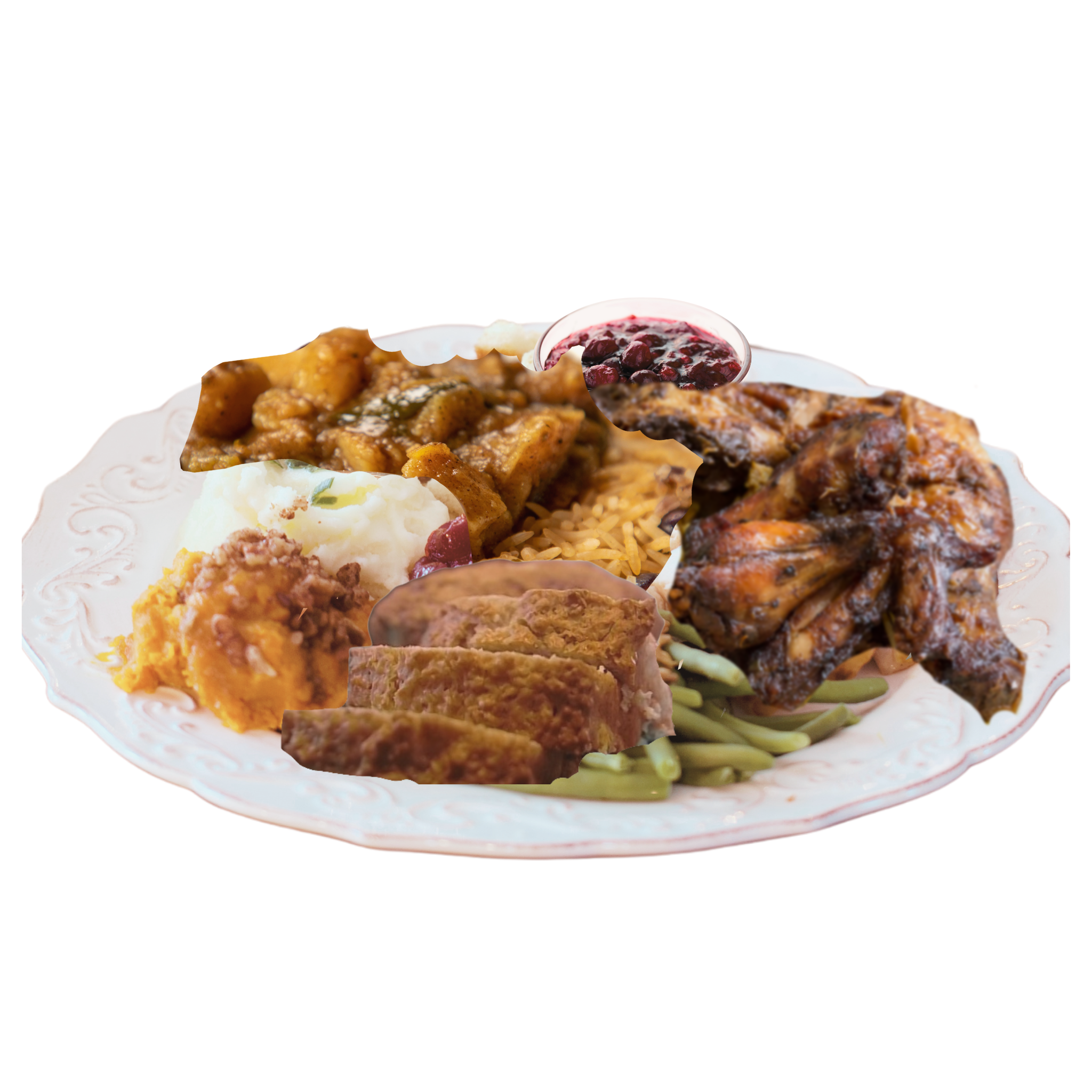 Roasted Jerk Spice Turkey Dinner for 1