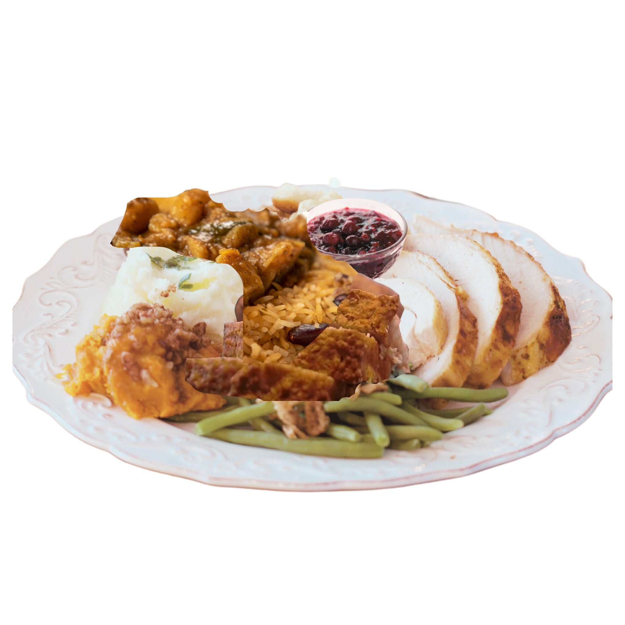 Roasted Apple-spice Turkey Dinner for 1